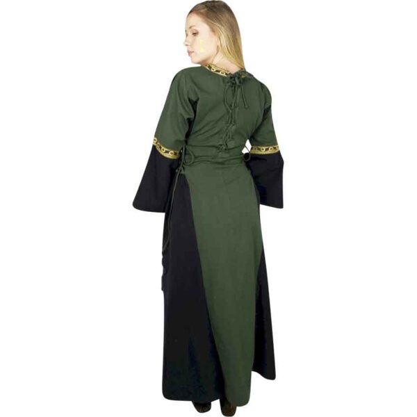 Sophie Medieval Dress - Green/Black