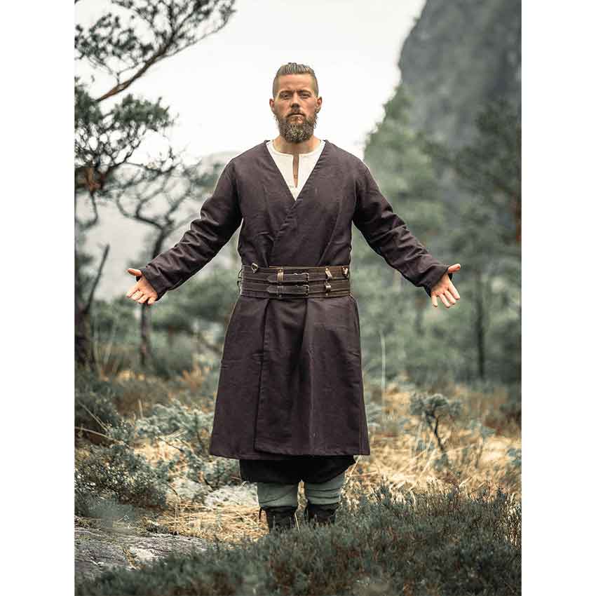 Grey Wool Viking Tunic - Viking Shield