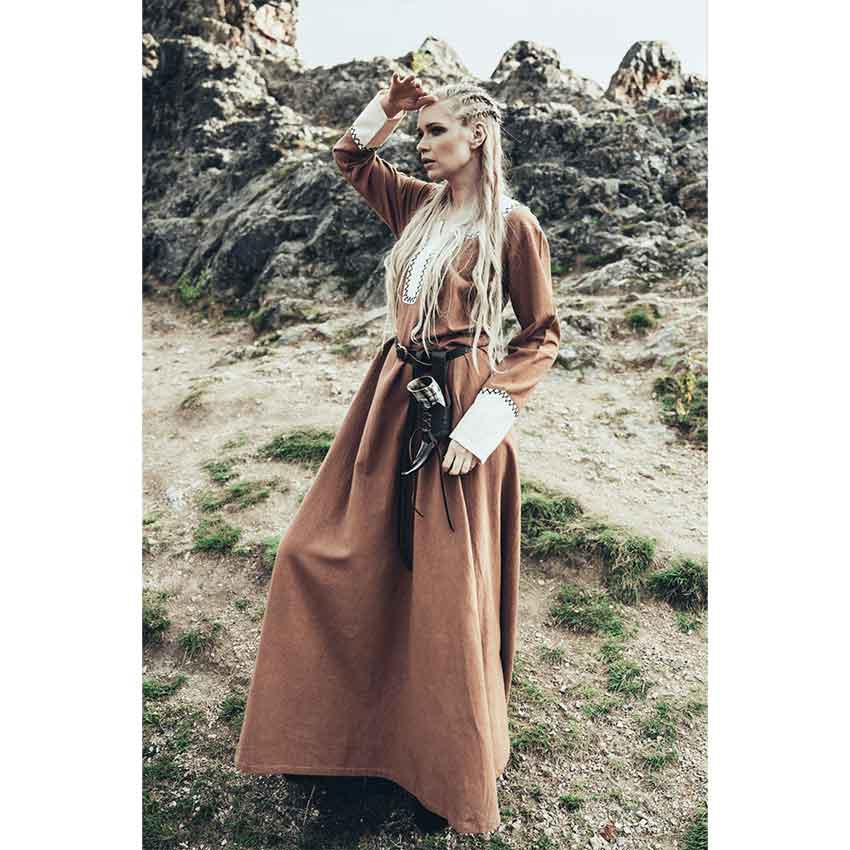 Freya Viking Dress - Sand