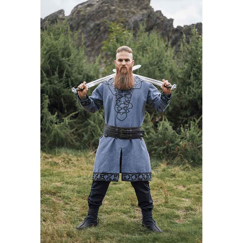 Theobald Short Sleeve Viking Tunic - Brown