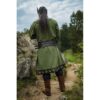 Erik Leather Trim Viking Tunic - Green