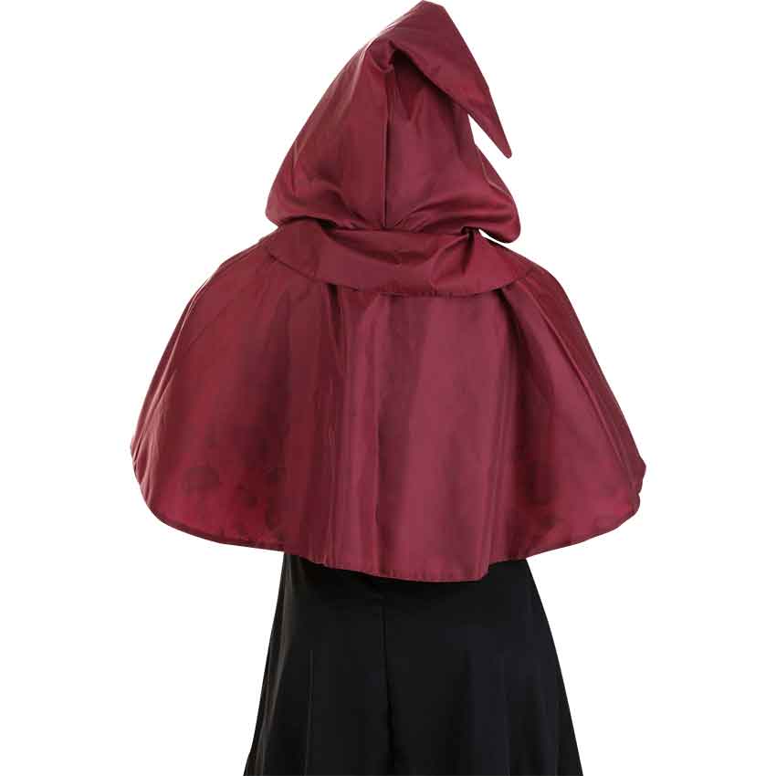 Gothic Steampunk Witch Hooded Short Cape
