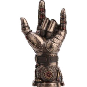 Bronze Love Steampunk Hand Statue