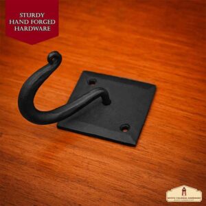 Rustic Black Iron Wall Hook