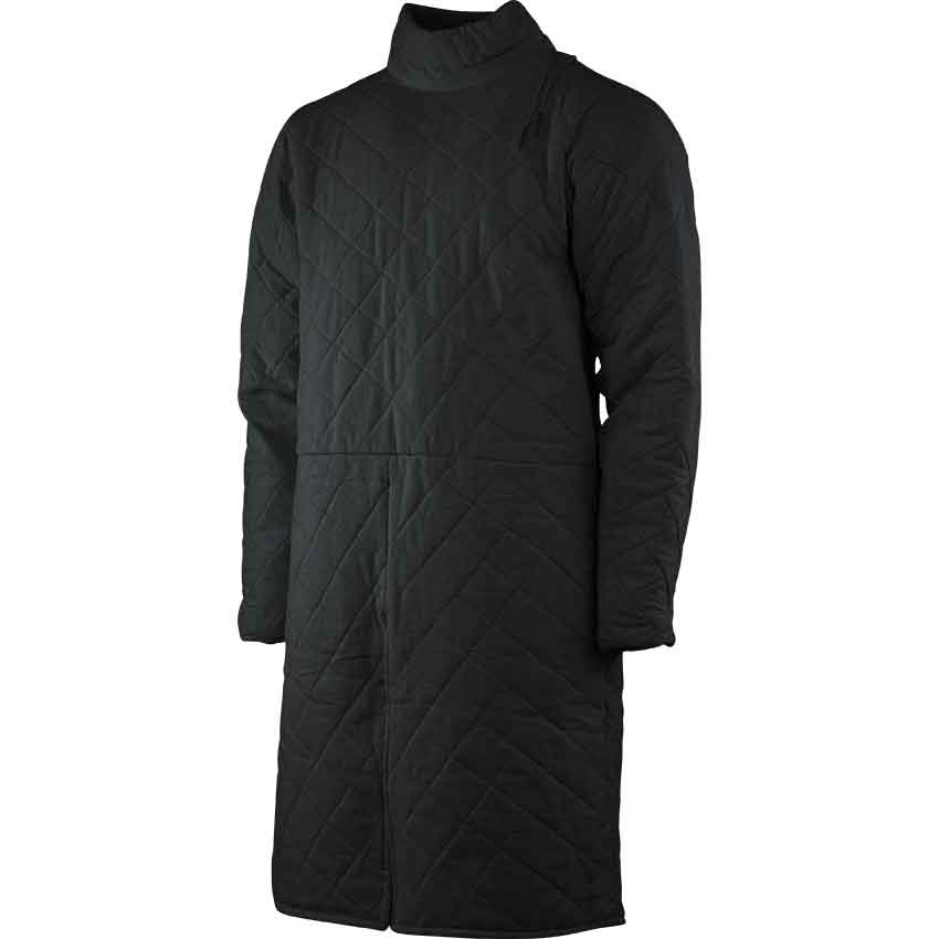 Collared Long Sleeve Gambeson - Black