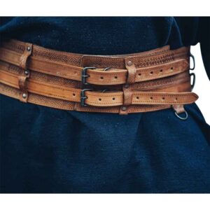 Anike Wide Viking Belt - Cognac Brown