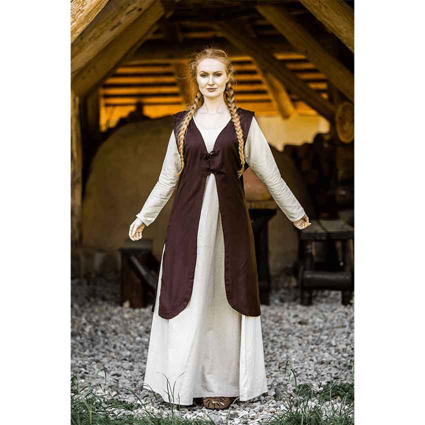 Brisella Medieval Overdress - Brown