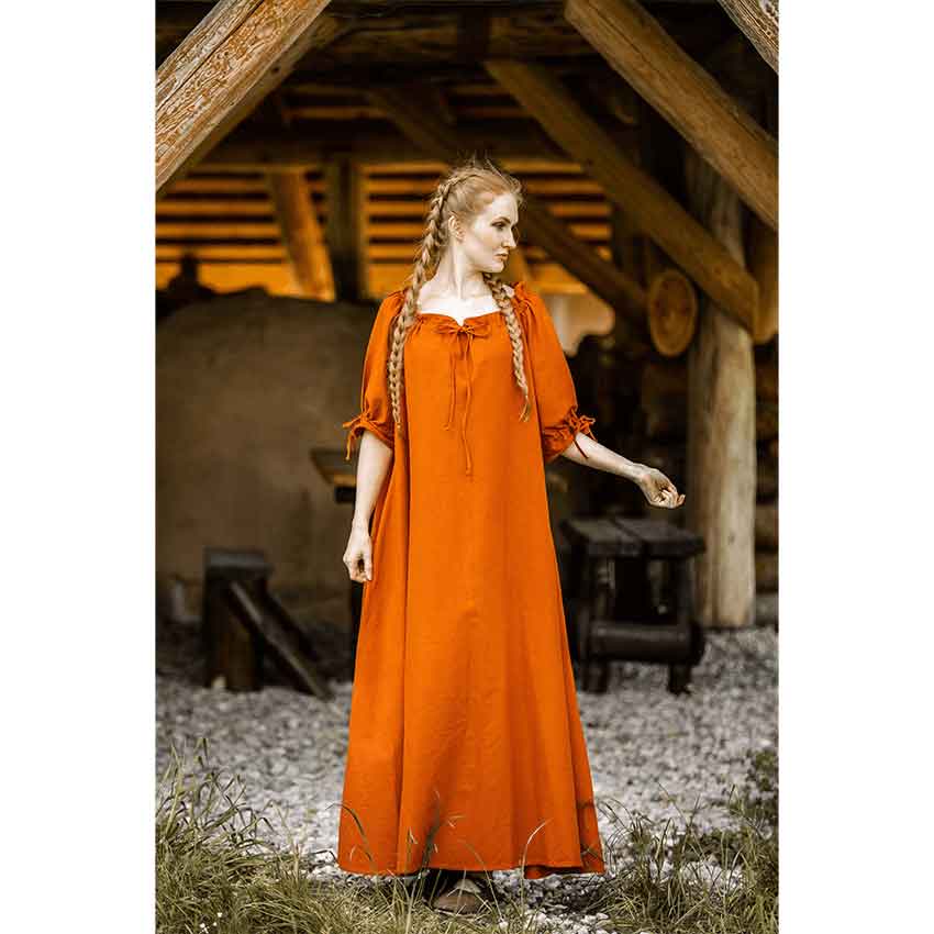 ✨ Medieval Country Maiden Light Cotton Dress - Medieval Shop at Lord of  Battles