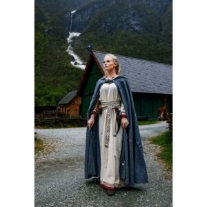 Elinor Classic Medieval Cloak - Grey