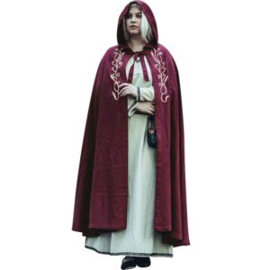 Lyra Medieval Cloak - Red