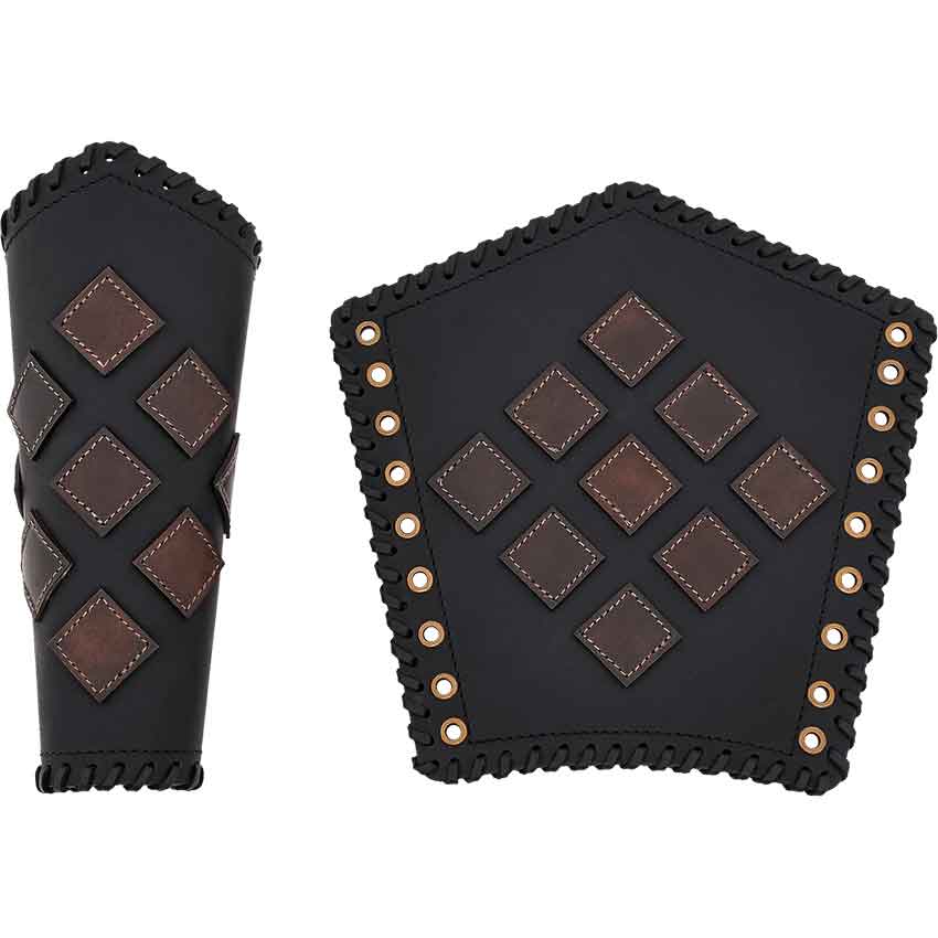 1255 Leather bracers Orm - black/brown, € 47,99
