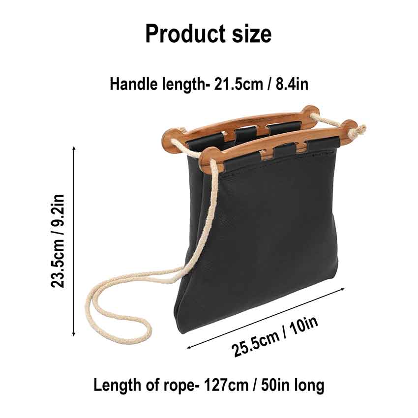 Authentic Leather Drawstring Belt Pouch - Lord of Battles