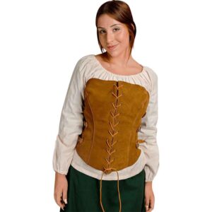 Maiden's Suede Corset - Brown