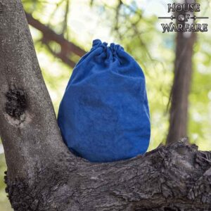 Merlin Medieval Drawstring Pouch - Blue