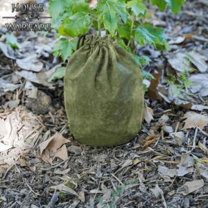 Merlin Medieval Drawstring Pouch - Green