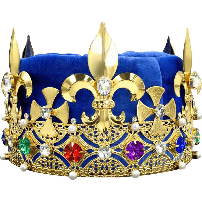 Golden King's Crown - Multicolored Gems