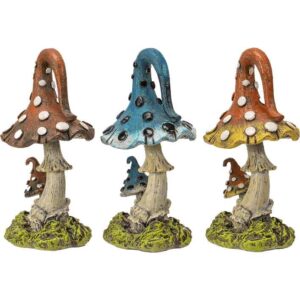 Magic Mushroom Statue Set of 3