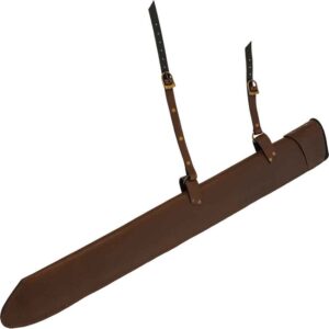 Leather LARP Sword Scabbard - Brown