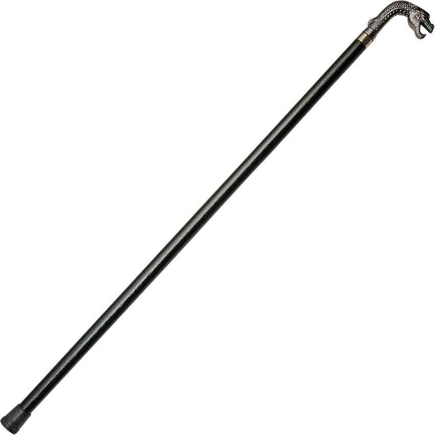 Brown and Brass Knob Walking Stick