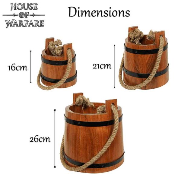 Wooden Bucket - Medium