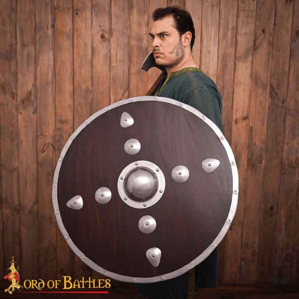 Studded Viking Wooden Shield