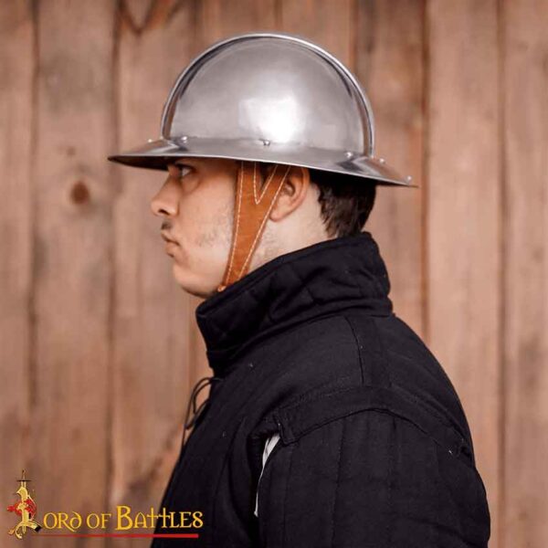 Medieval Soldier Kettle Helmet