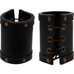 Pirate Leather Wrist Bracers