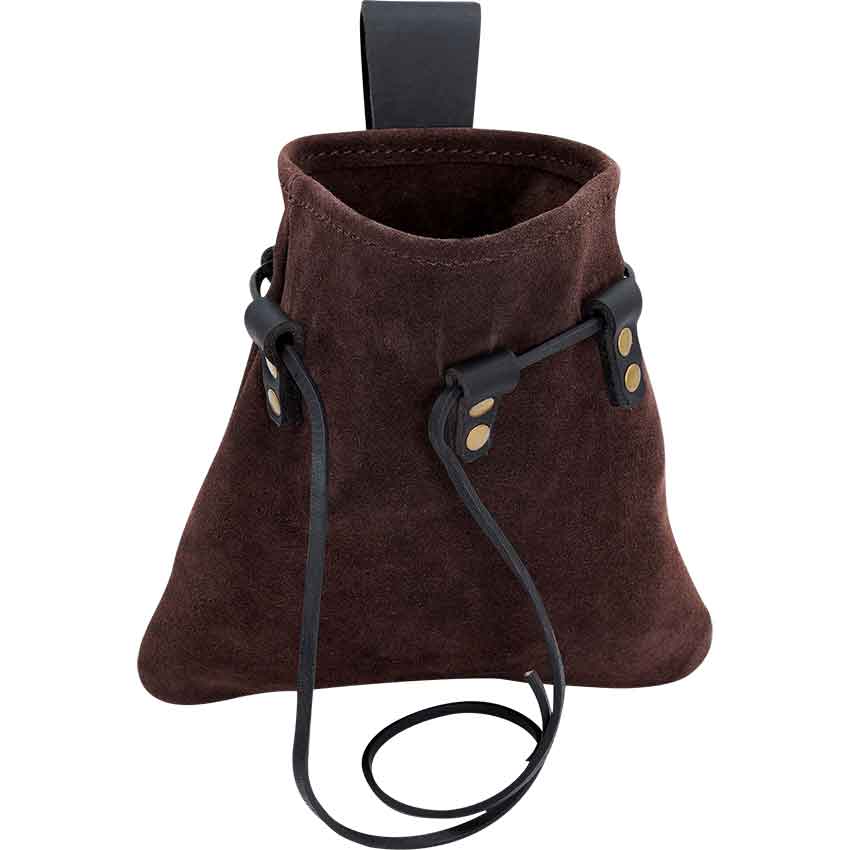 Adventurer's Suede Belt Pouch - Brown