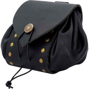 Casimir Medieval Belt Pouch - Black