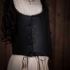 The Lady Warrior Leather Corset - Black