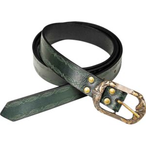 Embossed Strider Belt - Green