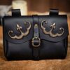 Alodie Late Medieval Belt Pouch - Black