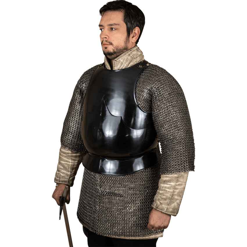 15th Century Steel Breastplate - Blackened