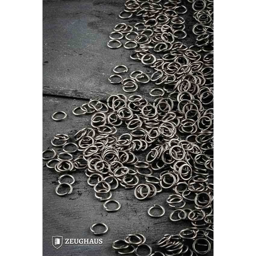 Steel 9mm Round Chainmail Rings