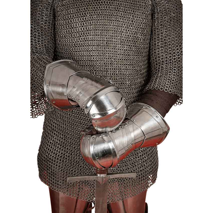 Steel Mitten Gauntlets - Polished