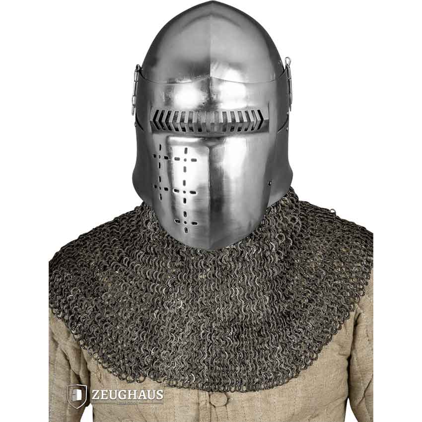 14th Century Bascinet Helmet - Polished