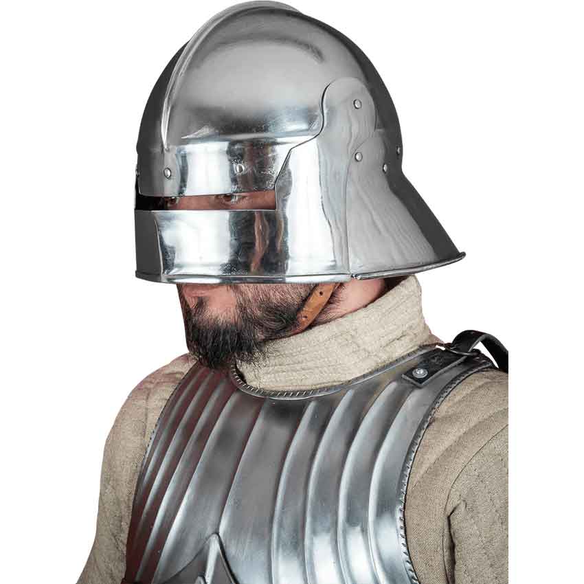 Infantry Sallet Helmet - Polished