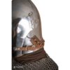 Medieval Bascinet Helmet with Visor - Polished