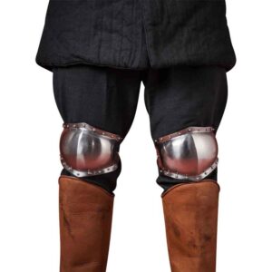 14th Century Knee Armour Polyens - Polished