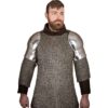 Knights 15th Century Steel Pauldrons - Polished