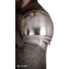 Knights 15th Century Steel Pauldrons - Polished