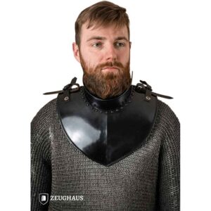 Steel Gorget with Collar - Blackened