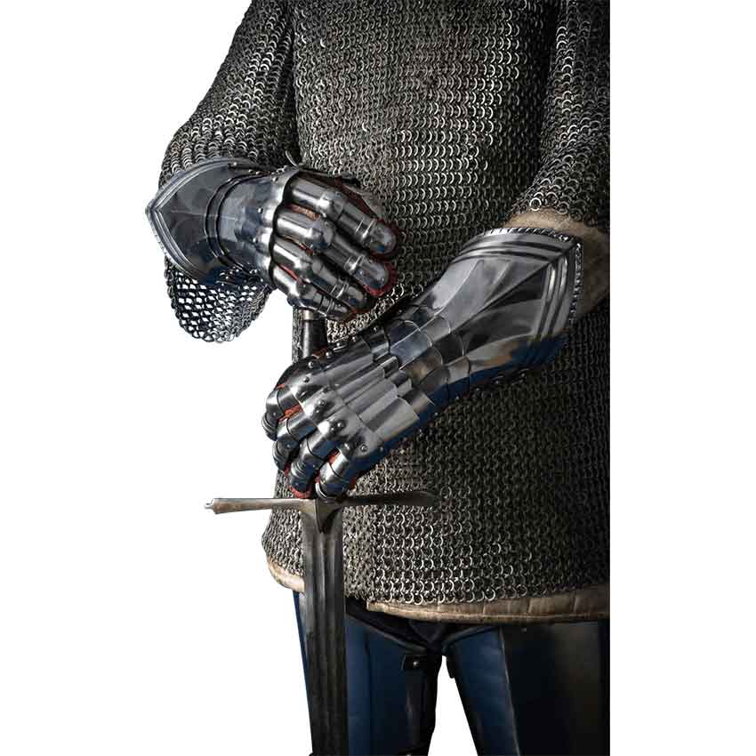 Gothic Steel Gauntlets - Polished