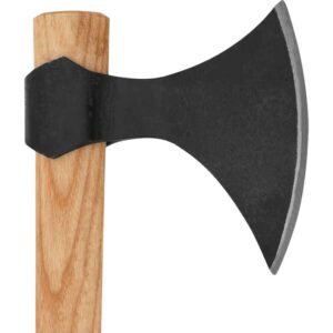 Hand Forged Viking Battle Axe - Light Hardwood Handle