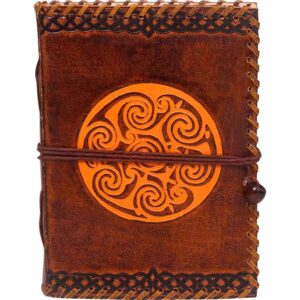 Celtic Spiral Leather Journal