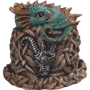 Tealwood Dragon Incense Burner Box