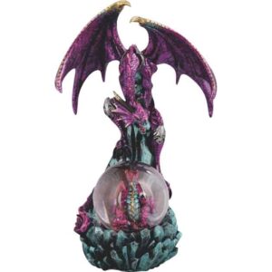 Protective Purple Dragon Snow Globe