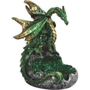 Emerald Rift Dragon Incense Burner