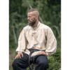 Friedrich Medieval Lace-Up Shirt - Natural