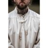 Friedrich Medieval Lace-Up Shirt - Natural